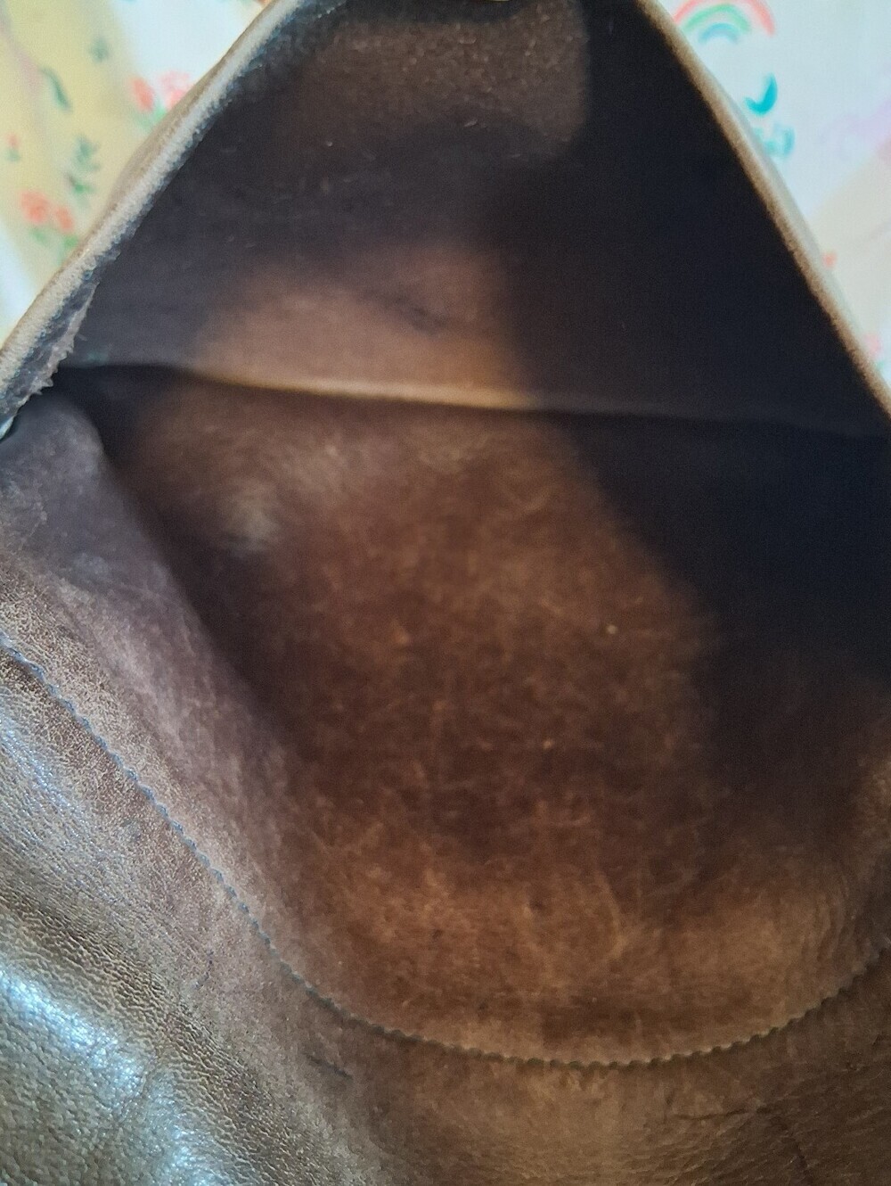 EUC Vintage 1970s Frank Clegg Brown Distressed Quiet Luxury Messenger Purse Bag - Picture 10 of 13